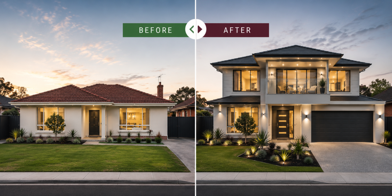 Second Storey Additions Adelaide - before & after Second Storey Additions Adelaide - before & after