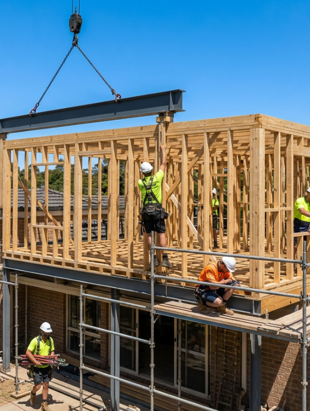 Second Storey Additions Adelaide Structural Steel Construction Process